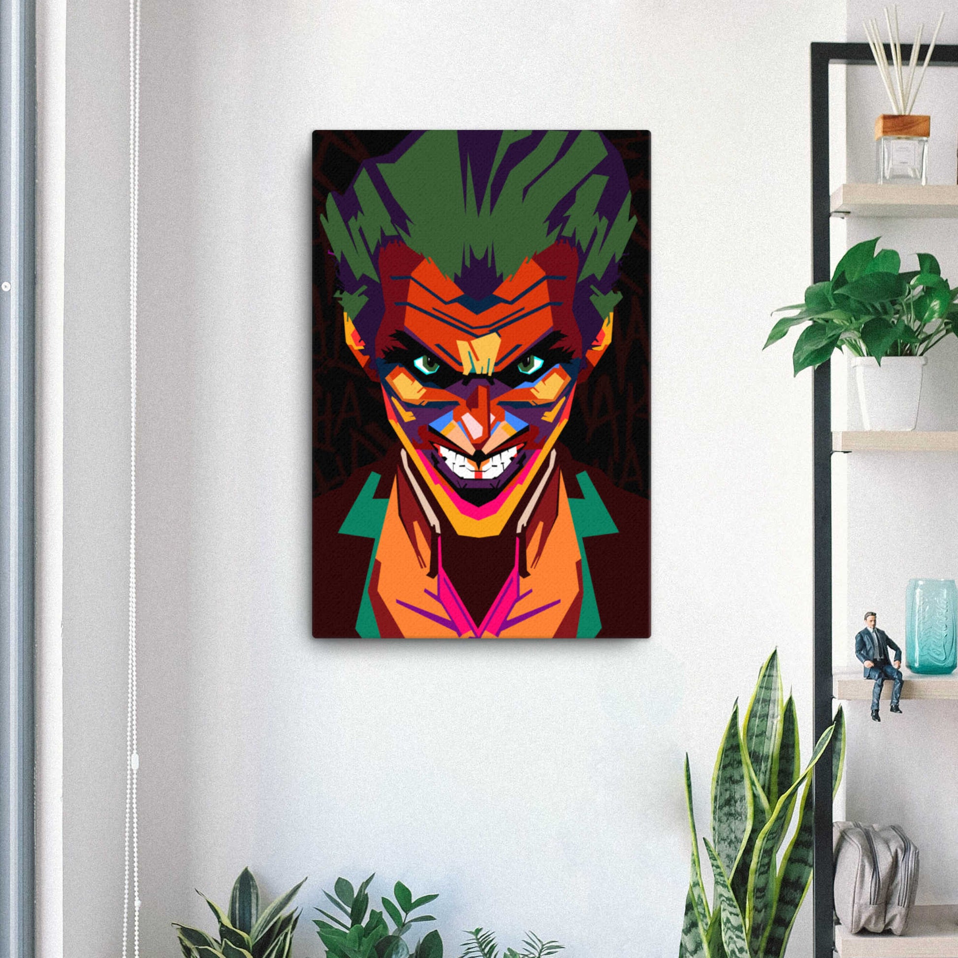 joker wpap canvas wall art print 