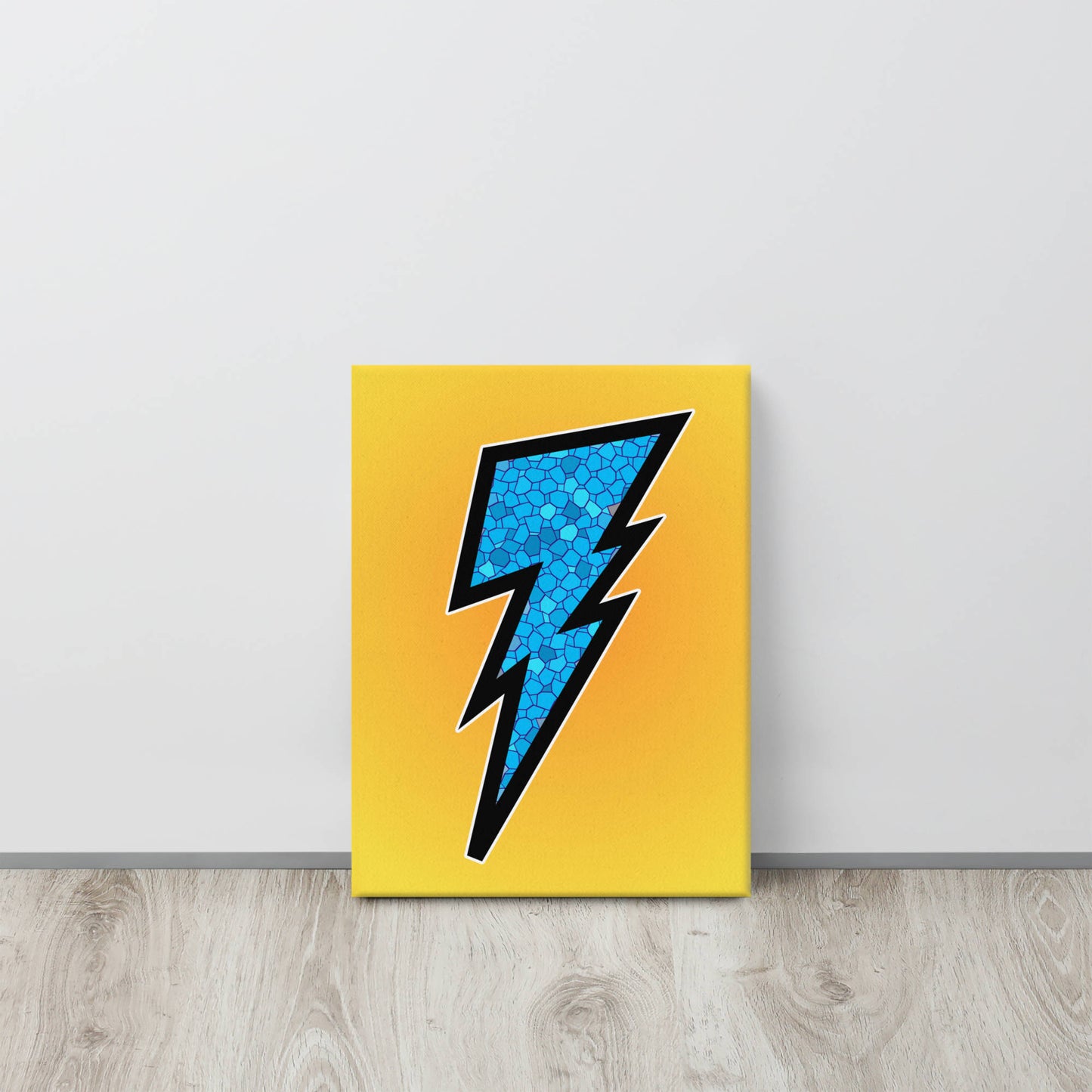 lightening bolt canvas wall art print 