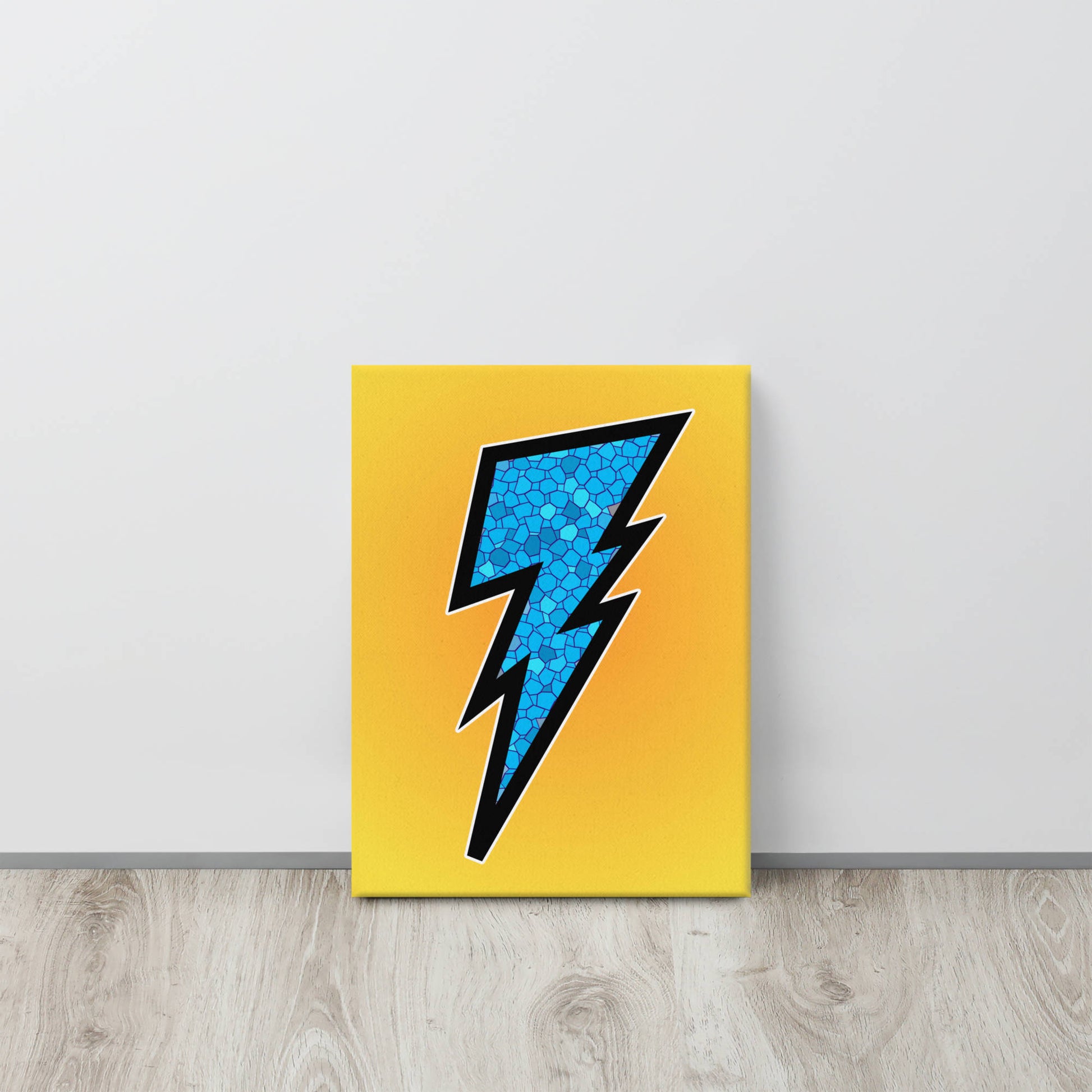 lightening bolt canvas wall art print 