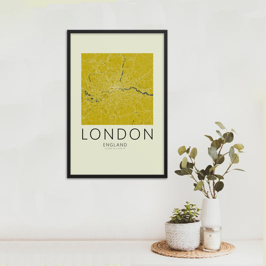 London Map Framed Print