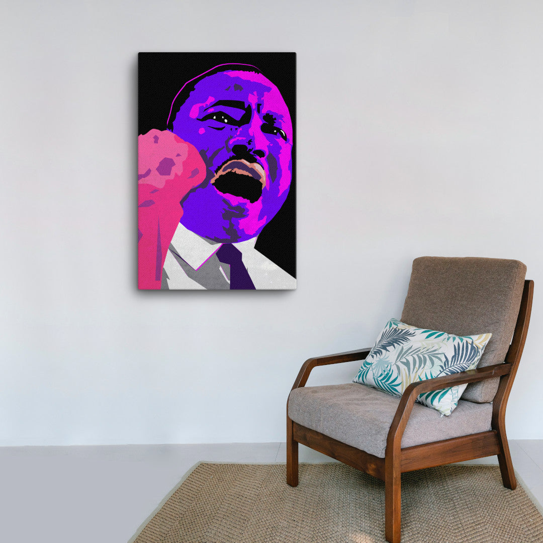 martin luther king cavas print 