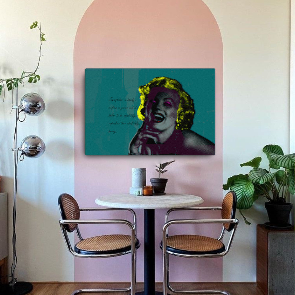 marilyn monroe vivid pop art canvas print 