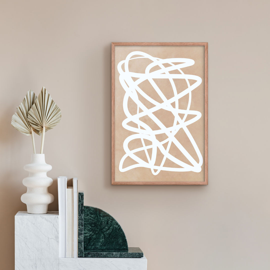 Nude Doodle Framed Print