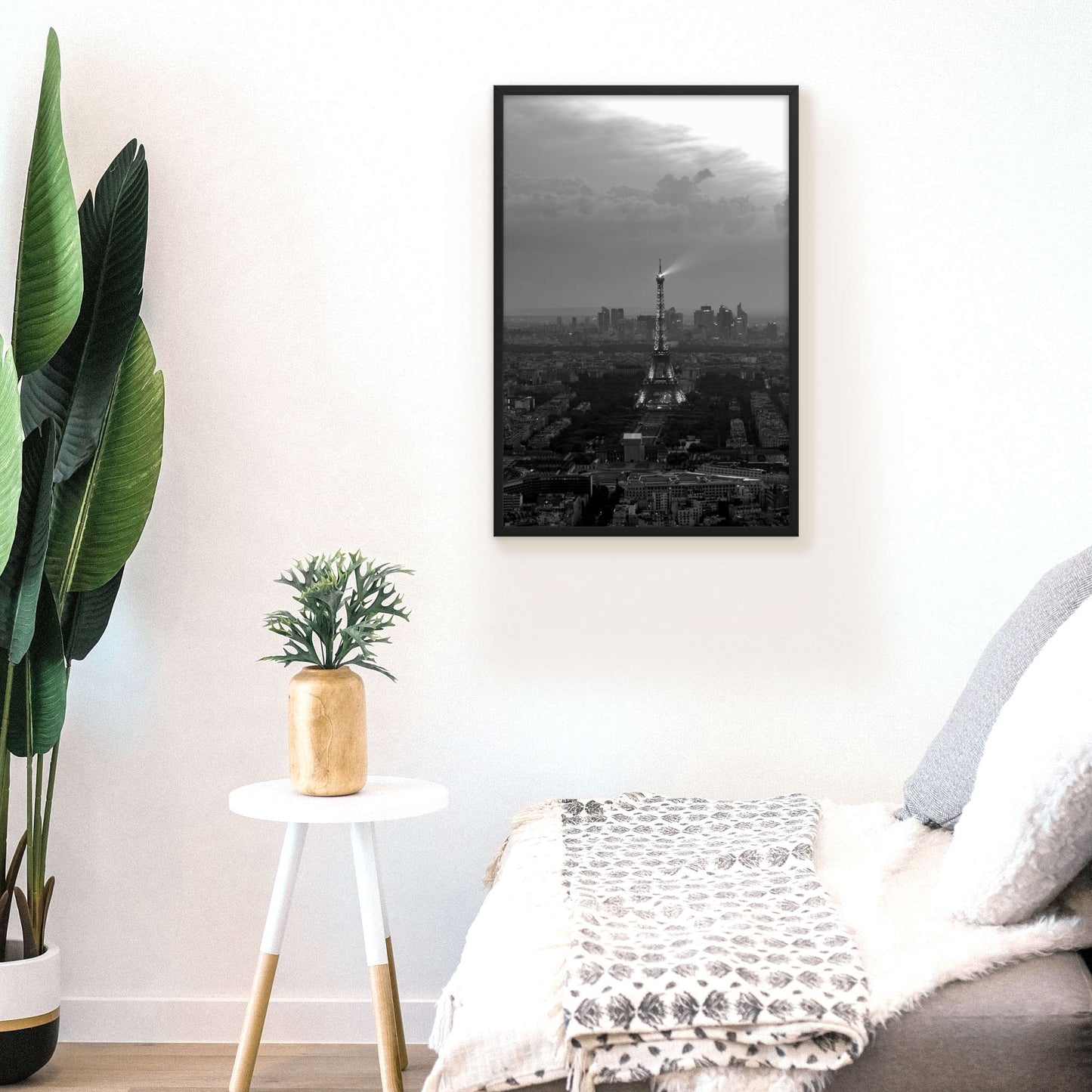 framed wall art of paris and the eiffel tower