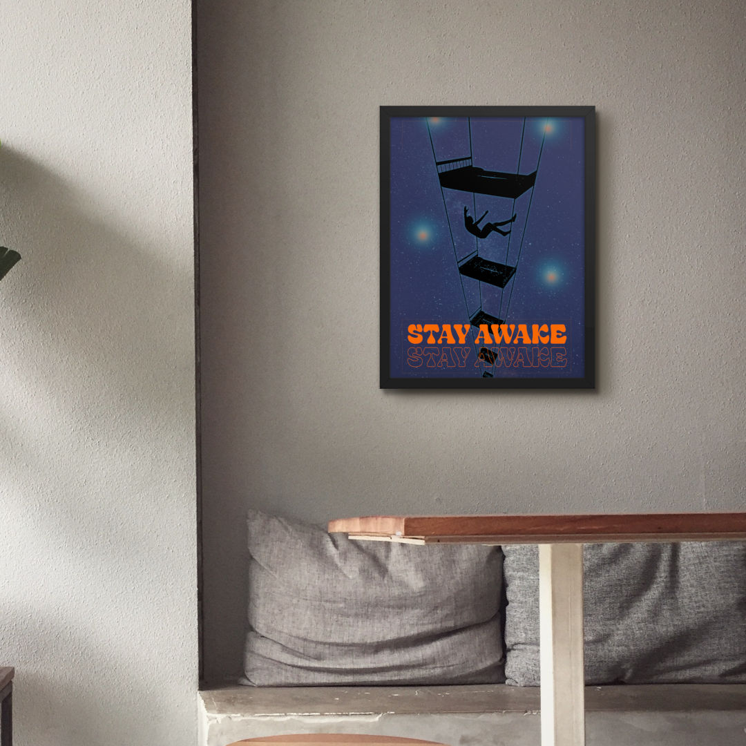 Stay Awake Framed Print