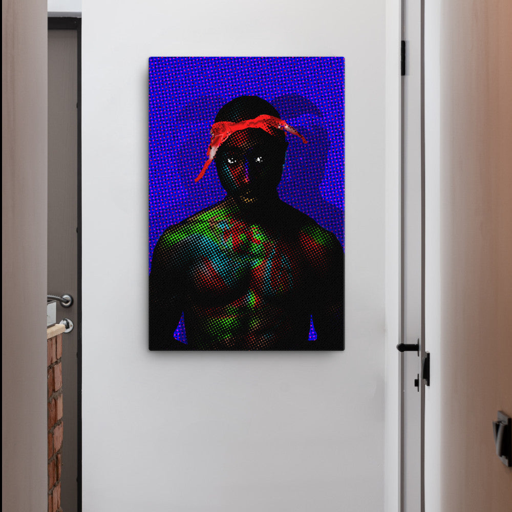 Tupac Shakur Pop Art Canvas Print