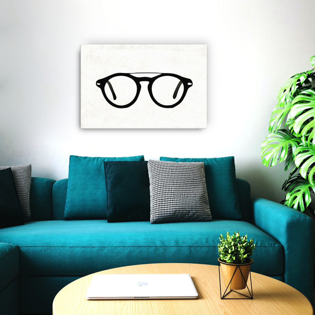 teaching mens fashion aviator glasses wall art 