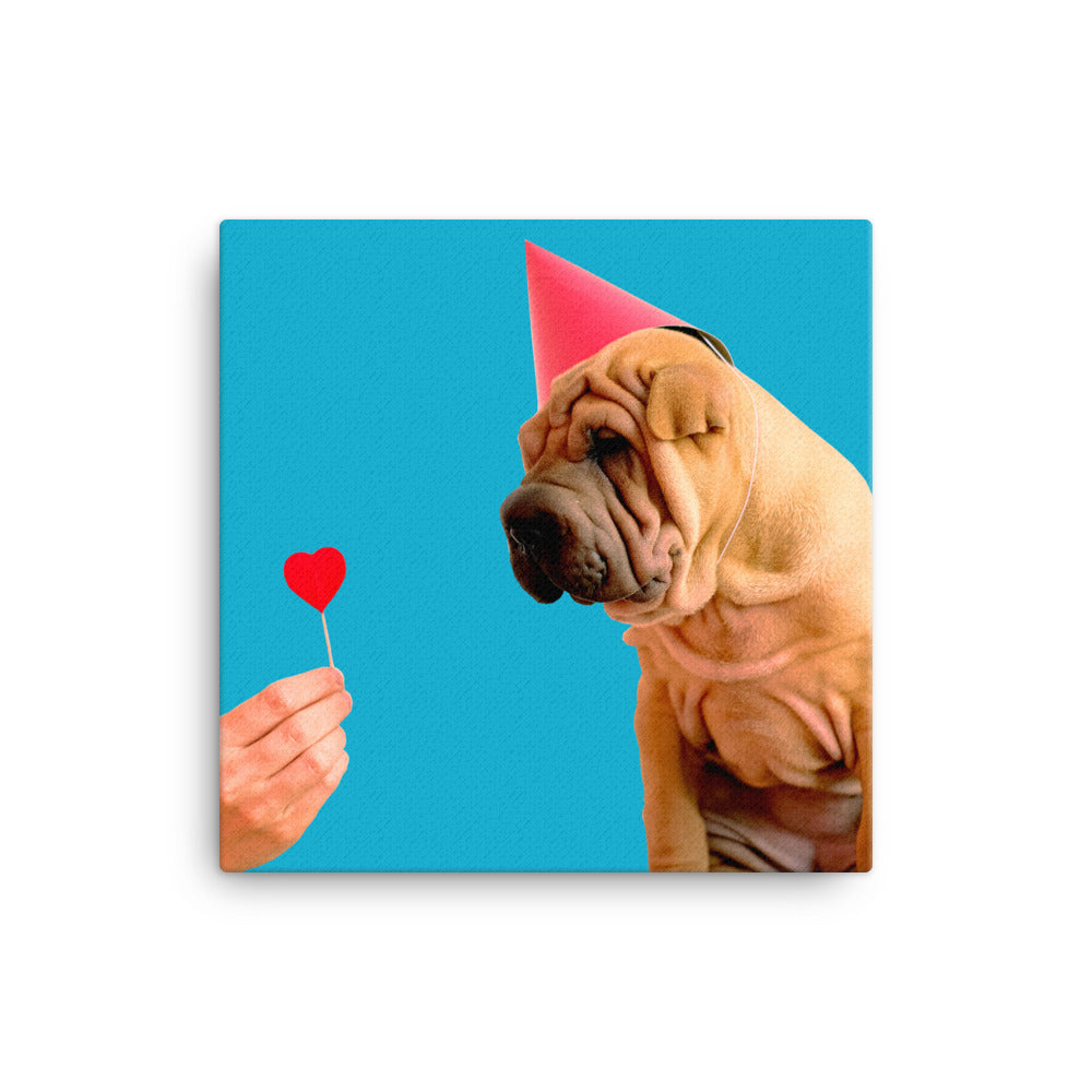 Wrinkly Dog Canvas Print