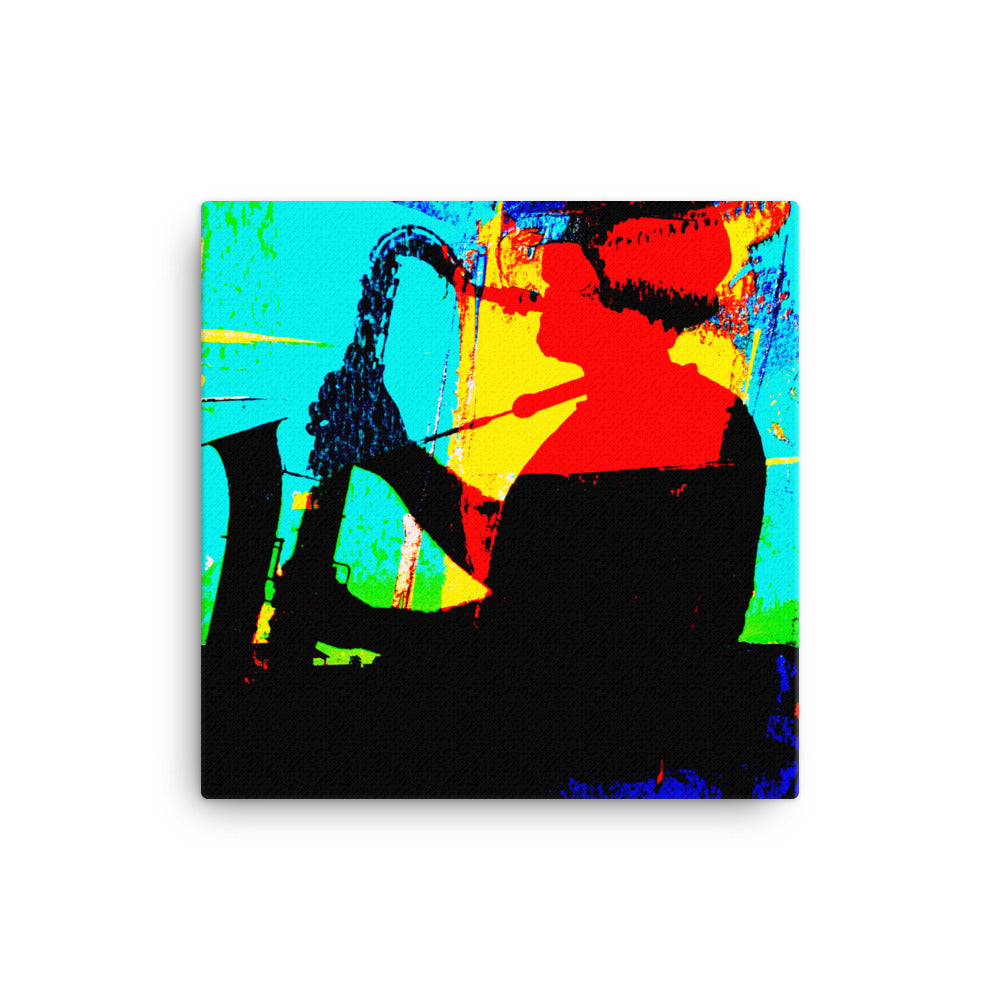 Abstract Sax Canvas Print