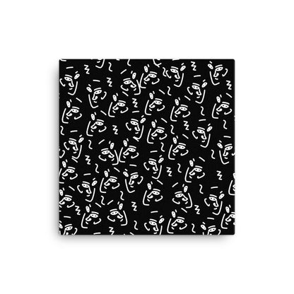 Many Faces Abstract Canvas Print