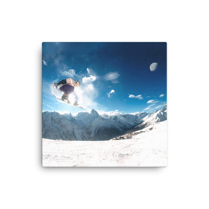 Extreme Snowboarder Canvas Print
