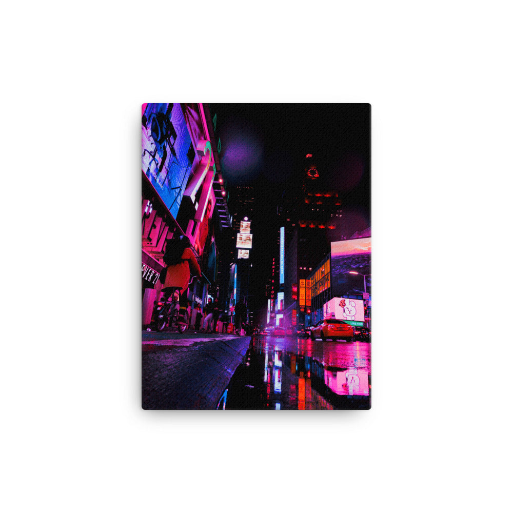 Neon Street Canvas Print