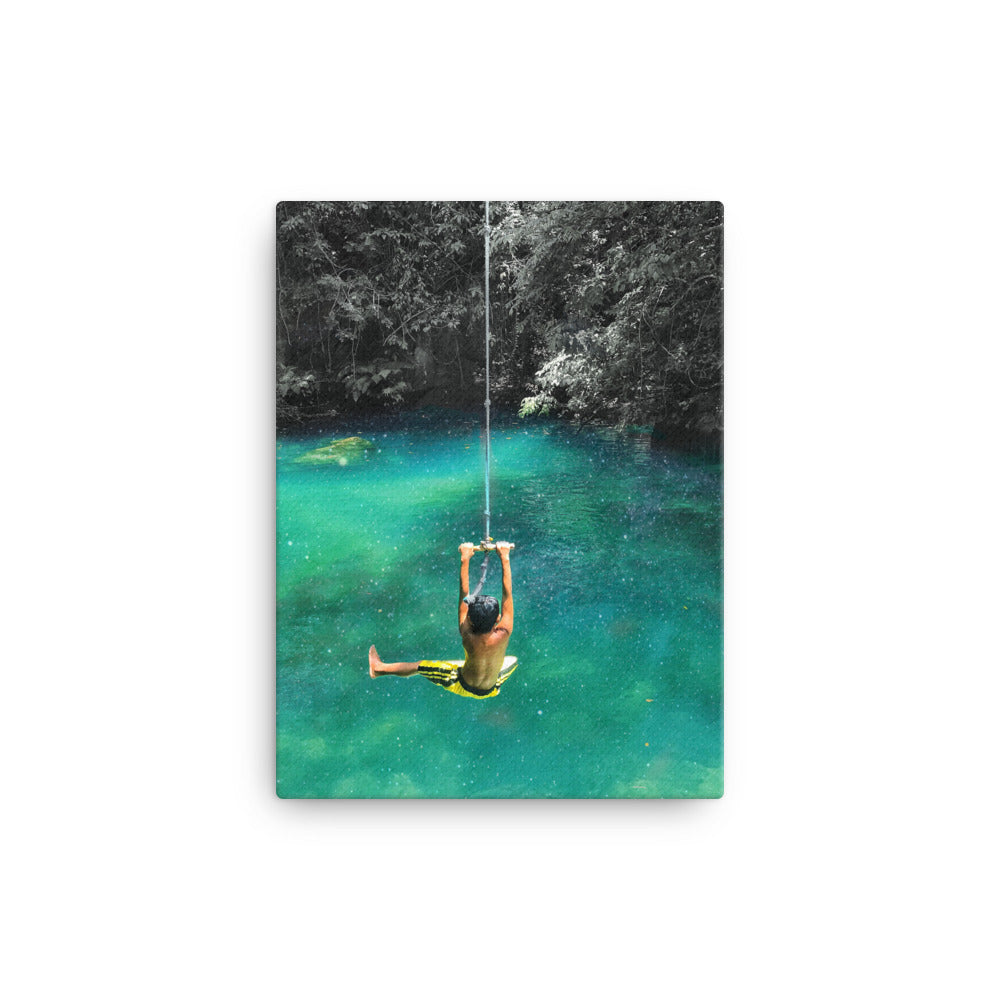 Galactic Rope Swing Canvas Print