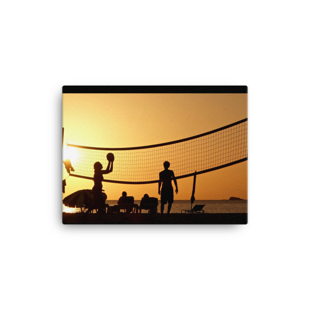 Sunset Volleyball Canvas Print