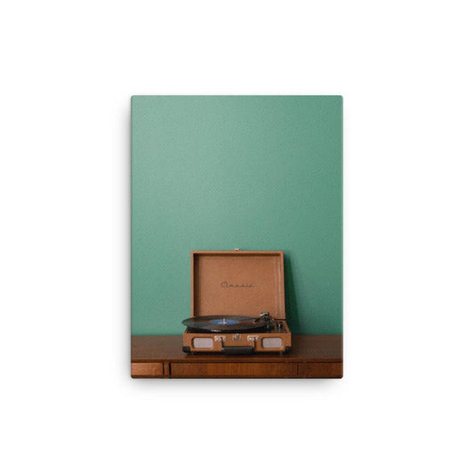 record player canvas print wall art 