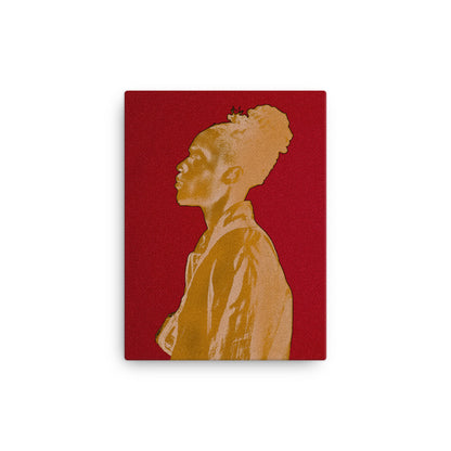 Man in Gold Canvas Print