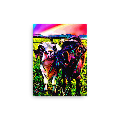Happy Cows Canvas Print