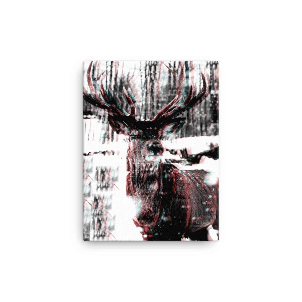 Distorted Deer Canvas Print