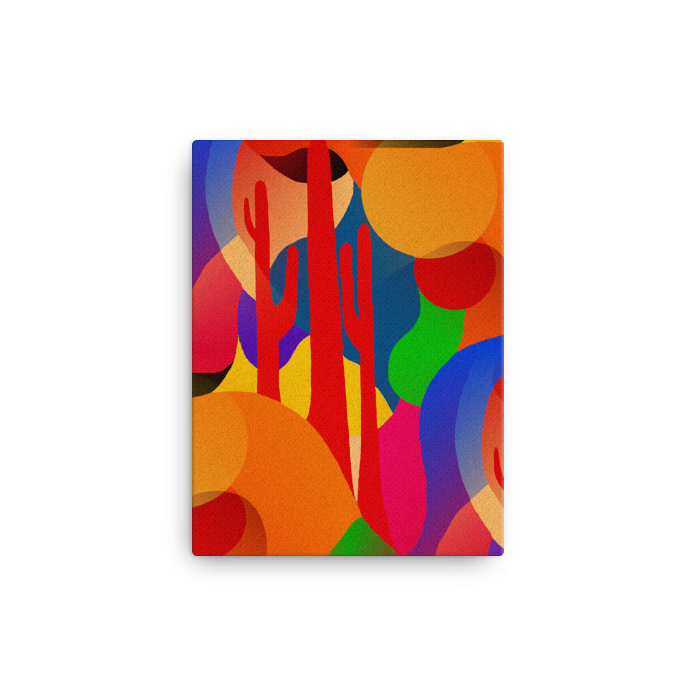 Abstract Cactus Canvas Print