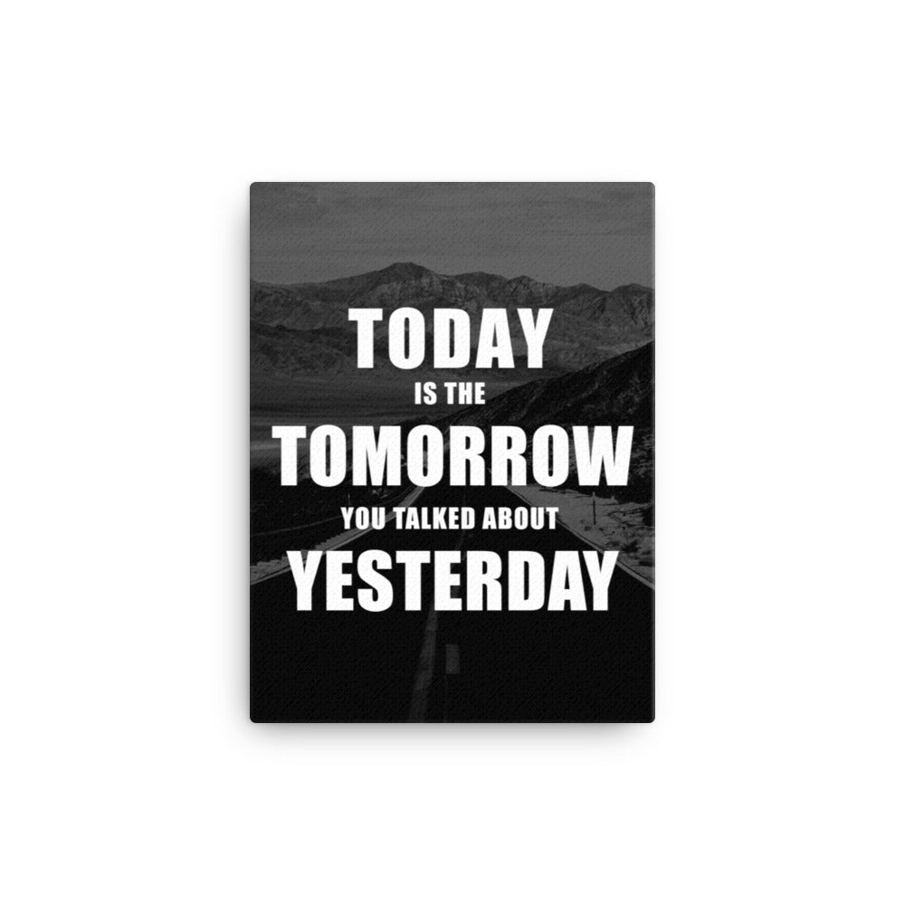 Today's Tomorrow Canvas Print