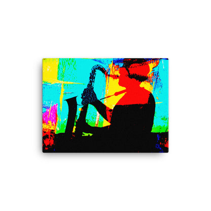 Abstract Sax Canvas Print