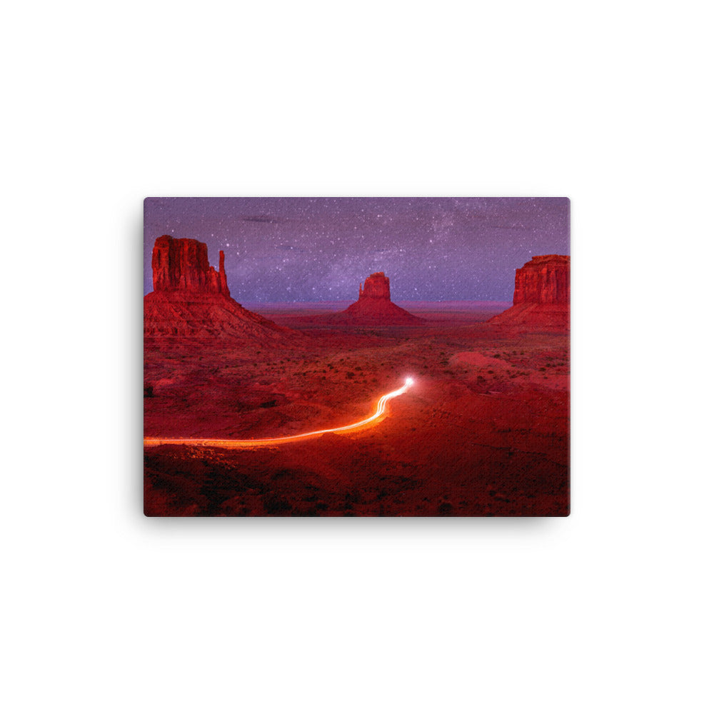 Oljato-Monument Valley, AZ, United States Galactic Sky Canvas Print