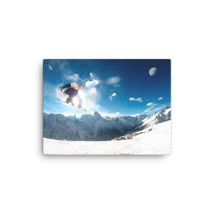 Extreme Snowboarder Canvas Print
