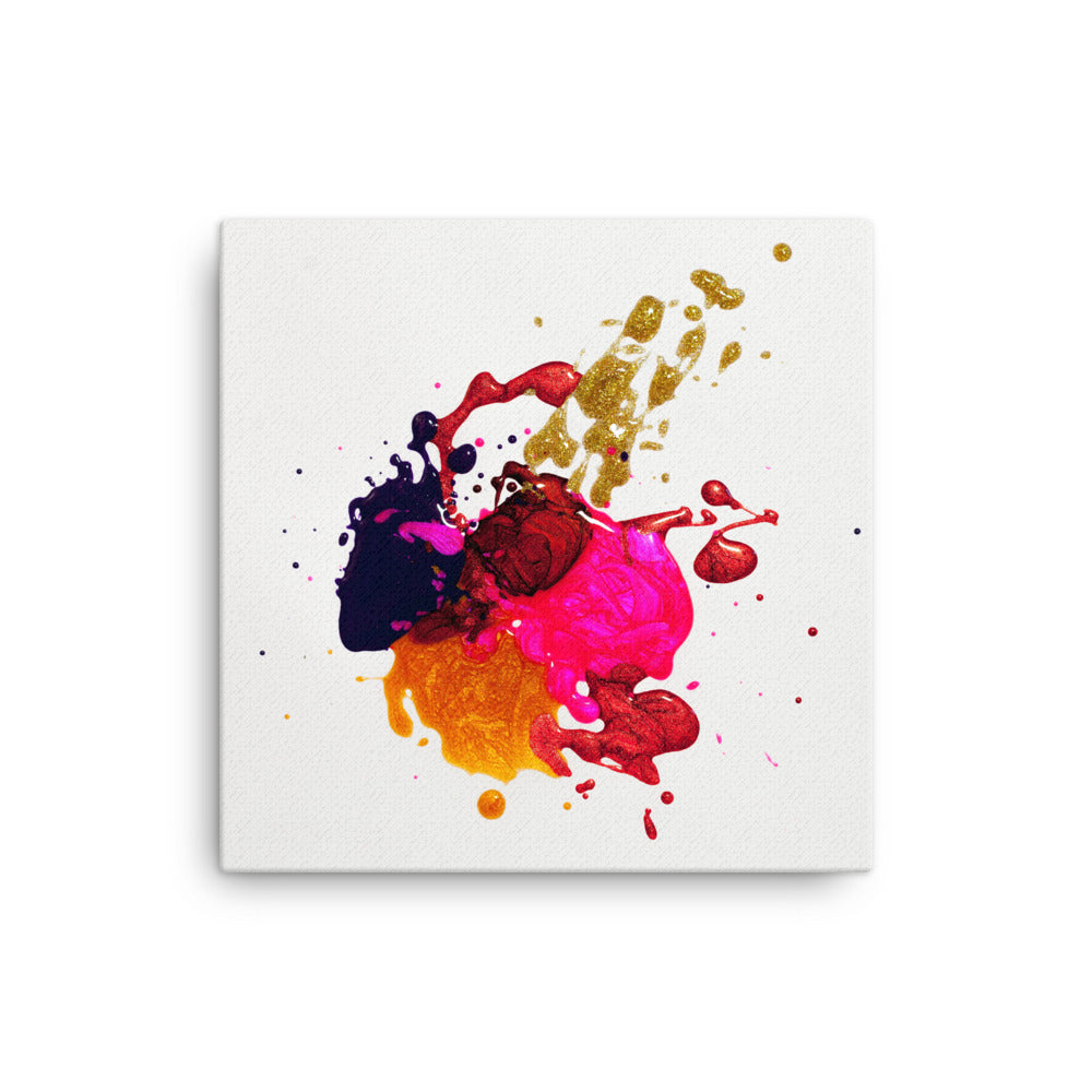 Paint Splatter Canvas Print