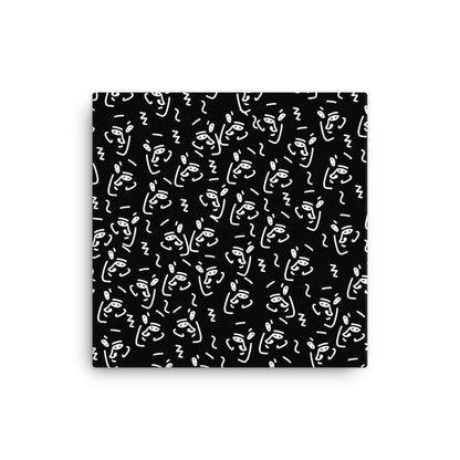 Many Faces Abstract Canvas Print