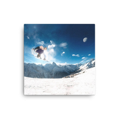 Extreme Snowboarder Canvas Print