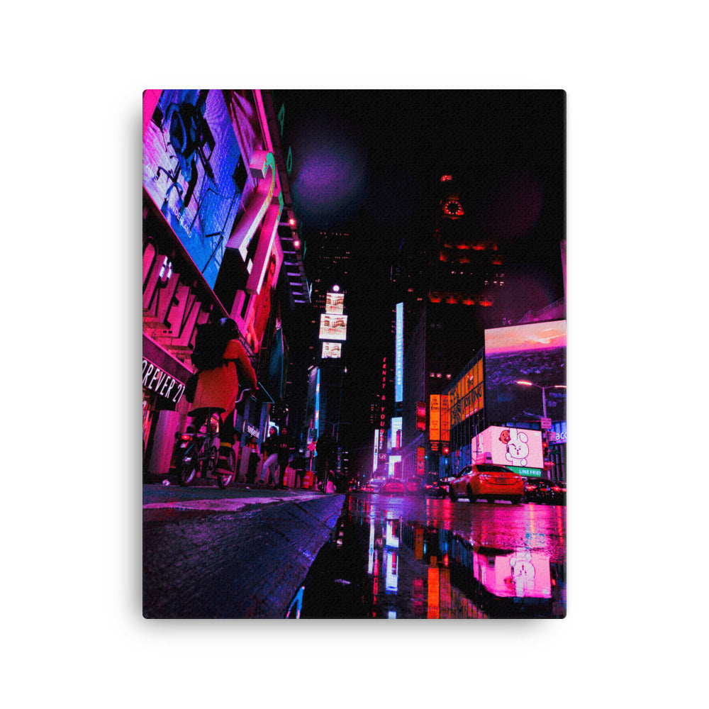 Neon Street Canvas Print