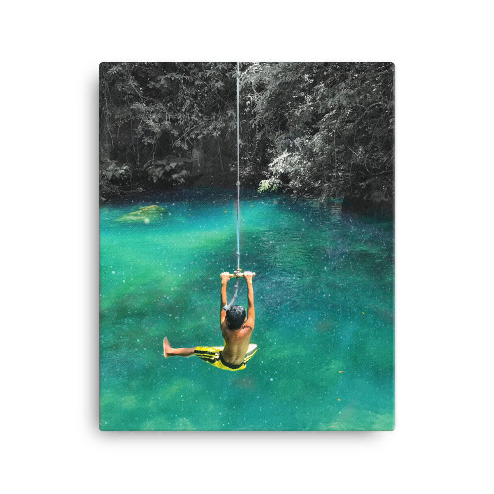 Galactic Rope Swing Canvas Print