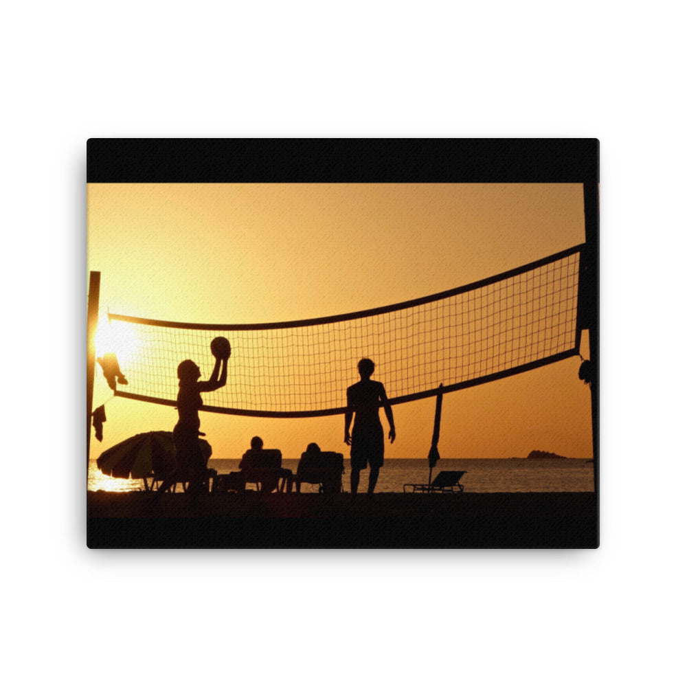 Sunset Volleyball Canvas Print