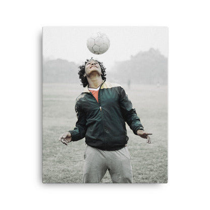 Football Keepy Uppy Canvas Print