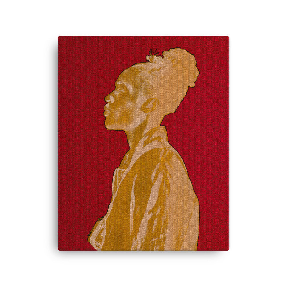 Man in Gold Canvas Print