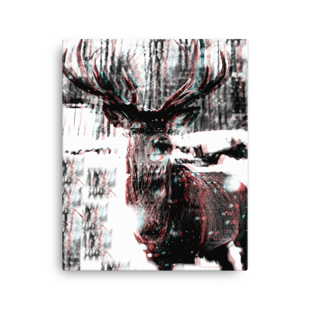 Distorted Deer Canvas Print