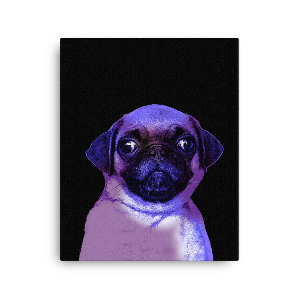 Pug Luminance Canvas Print