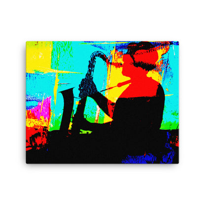 Abstract Sax Canvas Print