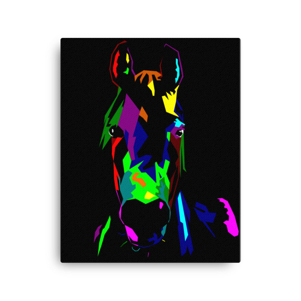 Horse WPAP Canvas Print