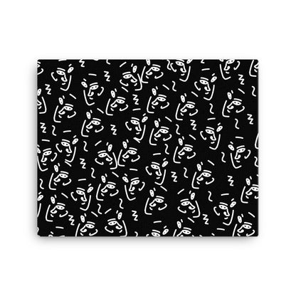Many Faces Abstract Canvas Print