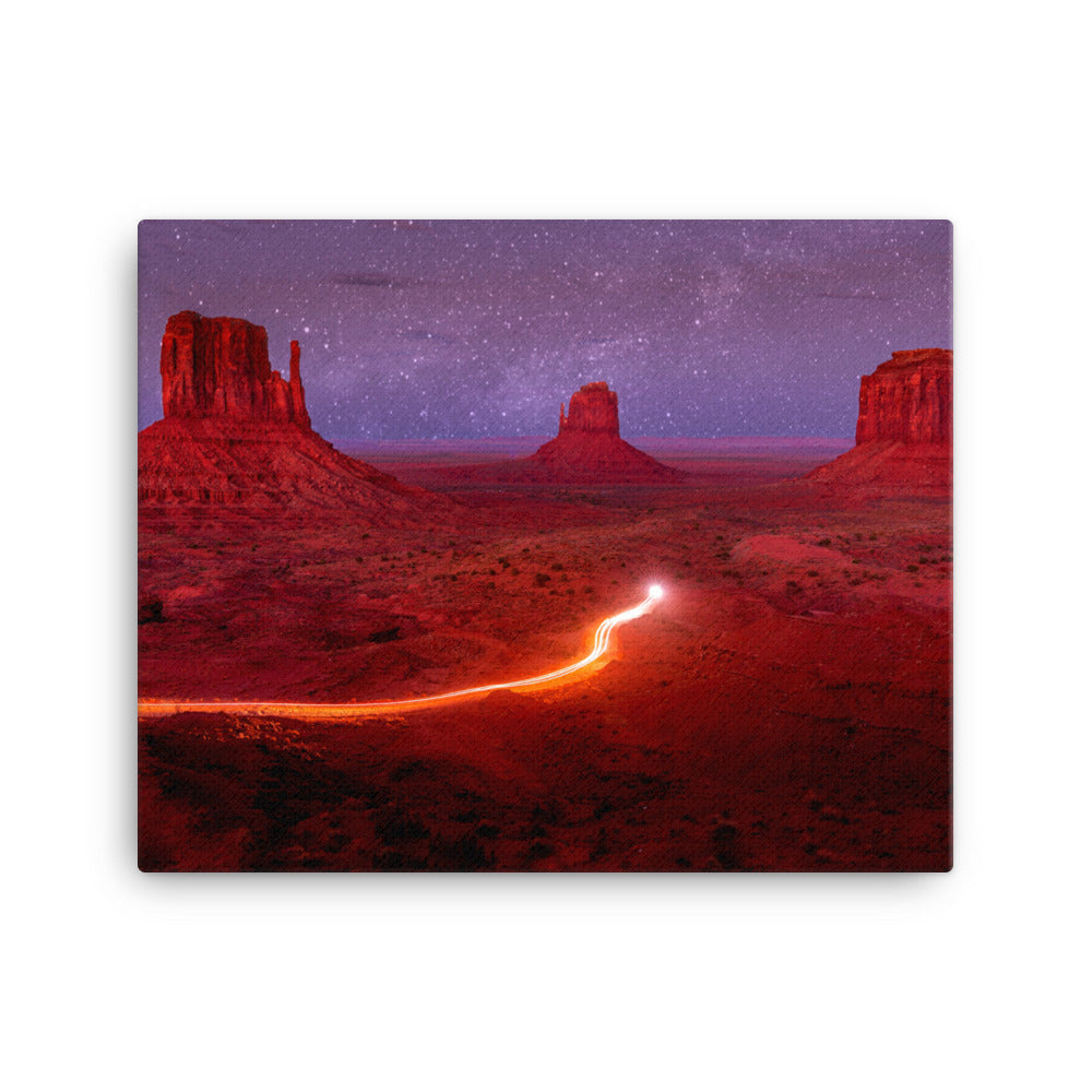 Oljato-Monument Valley, AZ, United States Galactic Sky Canvas Print