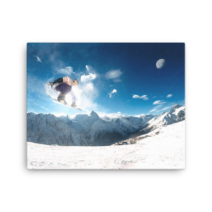 Extreme Snowboarder Canvas Print