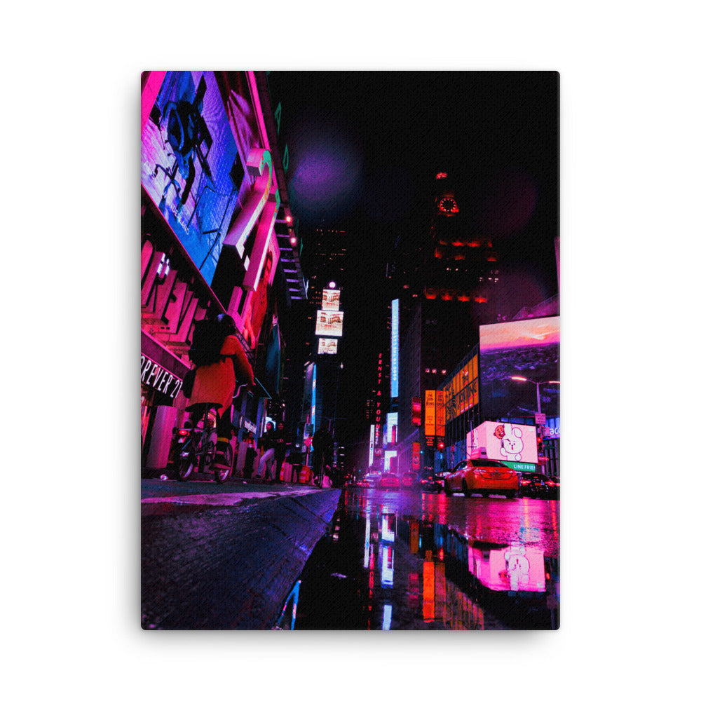 Neon Street Canvas Print