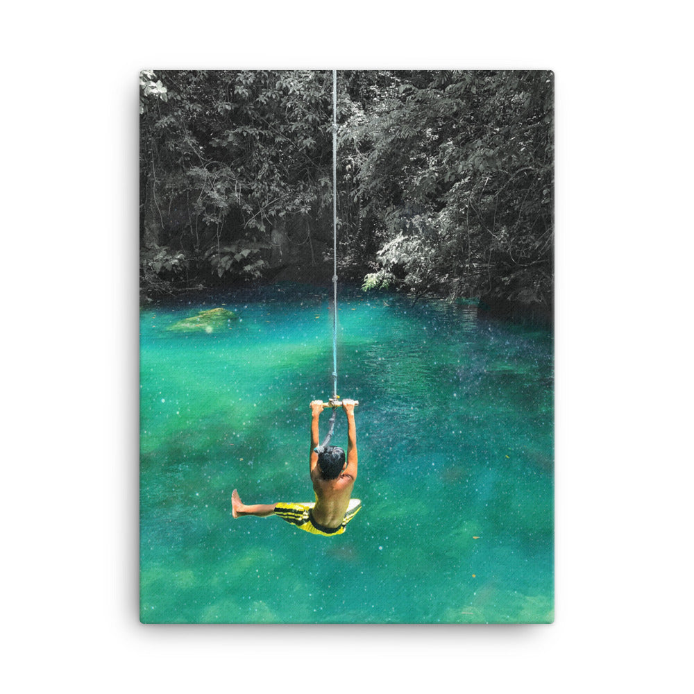 Galactic Rope Swing Canvas Print