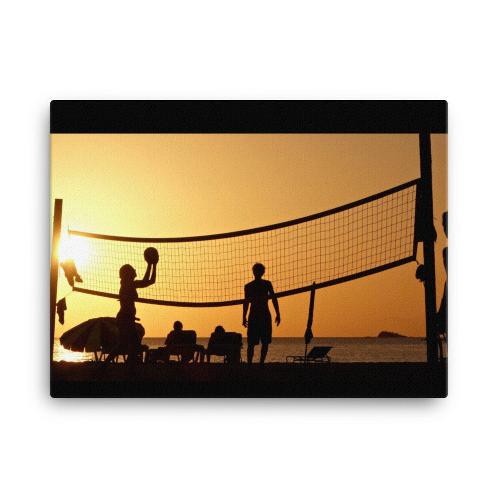 Sunset Volleyball Canvas Print