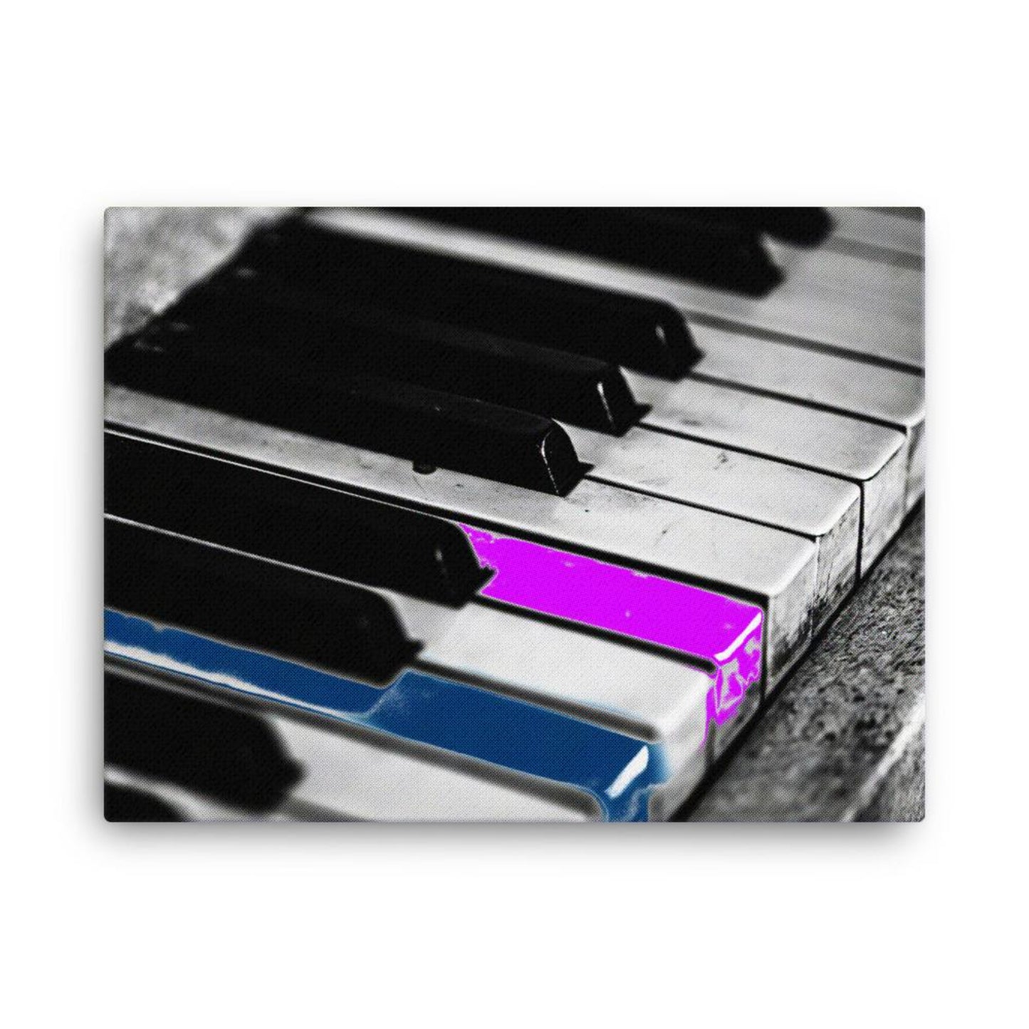 piano keys canvas wall art print 