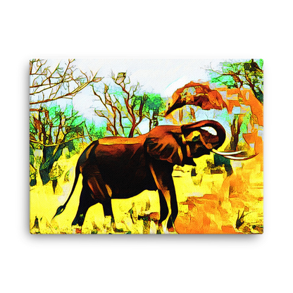 The Elephant Walk Canvas Print