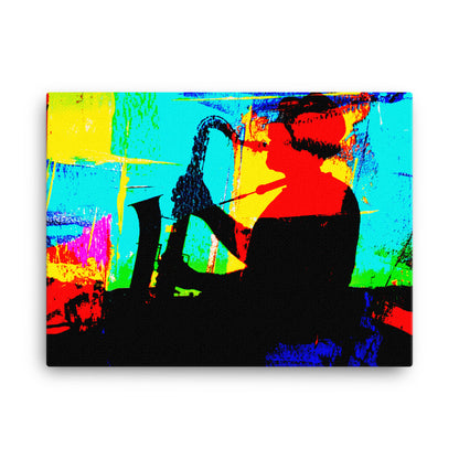 Abstract Sax Canvas Print