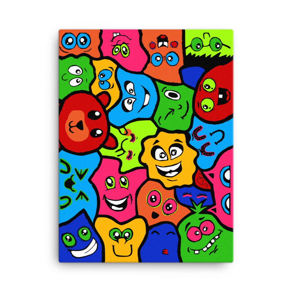 The Cartoon MASH Canvas Print