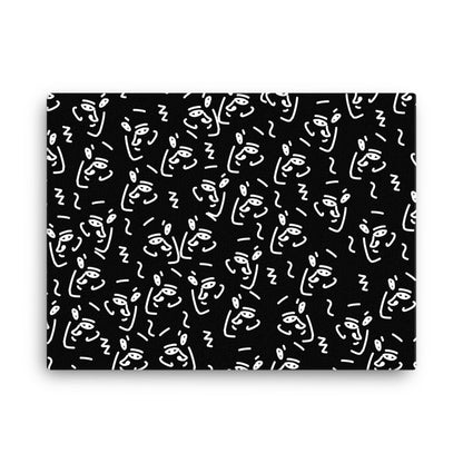 Many Faces Abstract Canvas Print